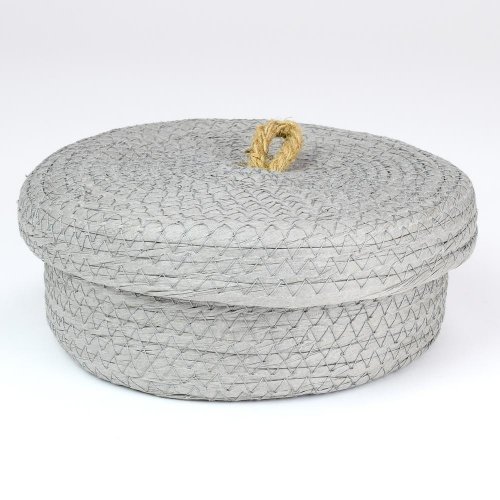 Košík papierové viečko grijs stredný 23cm