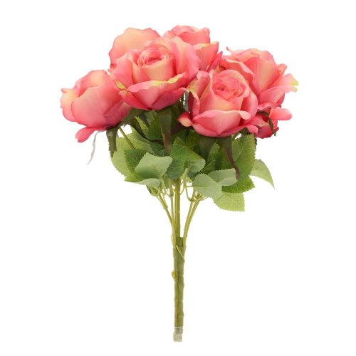 Kytica ruža x7 40cm ružová