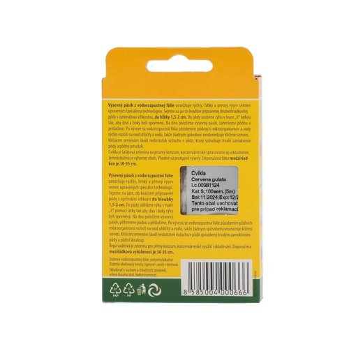 Vp5m cvikla červená guľatá, 100sem.