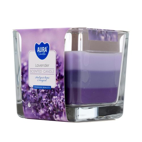 Voň.v skle trikolóra levandula /snk80-79/ 170gr