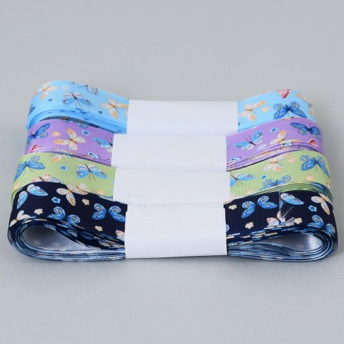 Hy-2415 stuha dekoračná mix farieb 2,5cm x 7yds