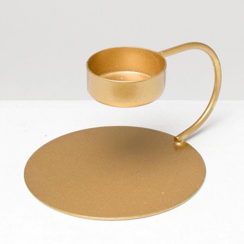 Svietnik na čajové sviečky zlatý 10xv7cm