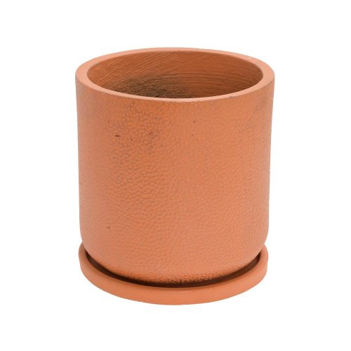 J145 kvetináč + miska belle metal antik bronzová 55x54cm xl