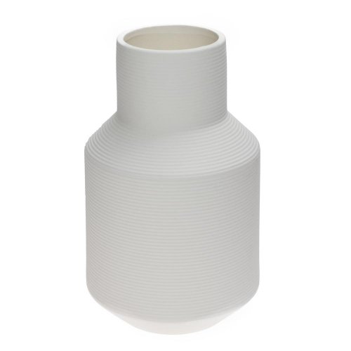 Váza ker. na suché 12x12x19,5cm biela