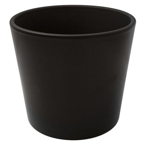 Obal keramika v25cm/pr.28cm čierny