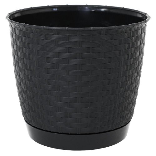 Drlo145 kvetináč ratolla round antracit 14,5xh12,7cm/1,2l