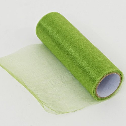 Organza rolka 16cmx6m farba 12 zelená - Vianočné dekorácie