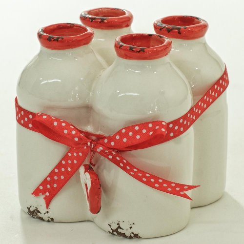 Váza 4fľaše mašľa