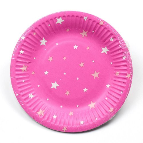 Ppd1000904 tanier papier 18cm s/10 starlit sky ruž.