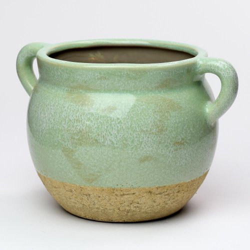 Obal s ušami keramika vzor zelená 22x15x12cm super cena