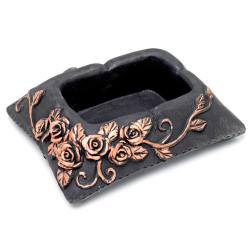 Obal cement čierna s medenou 25x19.5x7cm