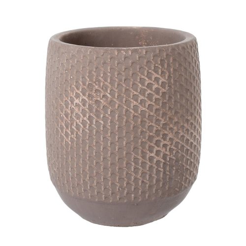 Obal cement brown d17*h20cm