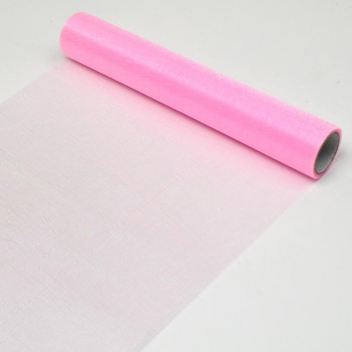 Organza rolka 32cmx6m bl.ružová