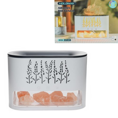 Difuzér kvety čierny + usb 250ml 19x13cm