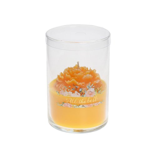 Voň.v skle pivonia veľká žltá 350gr - Umelé kvety