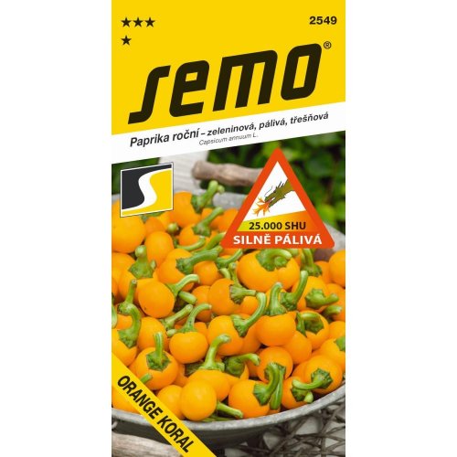 Paprika orange koral čereš ostrá 0,6g