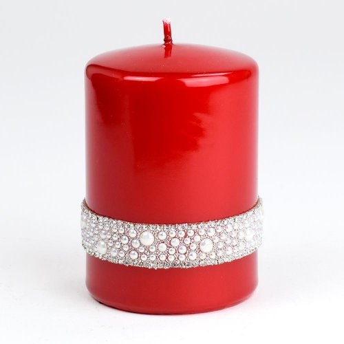 Crystal opal val.7x10 červ. - Vianočné dekorácie a ozdoby