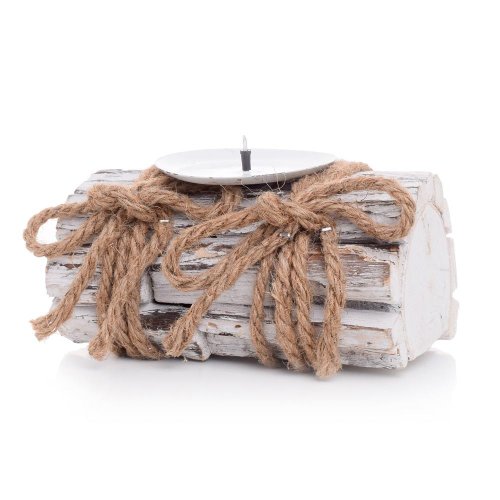 Svietnik siv/hne/bie na 1 sviečku 16x10x9cm