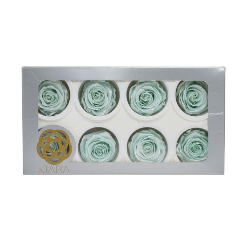 Ruža preparovaná satin tiffany 5cm/bal. 8ks