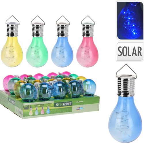 Dx9301080 led lampa solár farb. 7,5x15cm 4ass