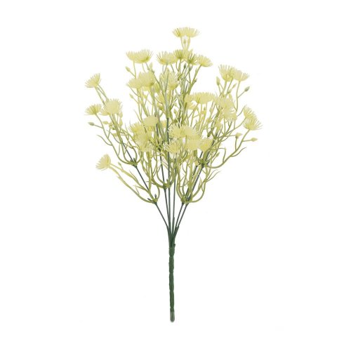 Zeleň drobné kvietky krémové 36cm