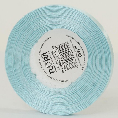 Saten stuha 6mm/20m modrá bl. farba 010