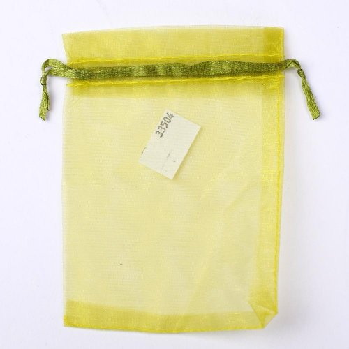 Hy-3405 organz. vrecko olivové zelené 9x12cm
