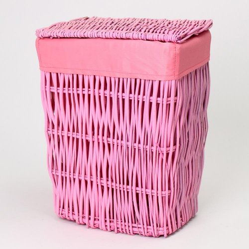 352fl/s prútený koš ružový s:31x20x40cm - Jesenné dekorácie