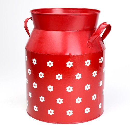 Obal konva veľká kov červená kvety v:26,5x18cm super cena