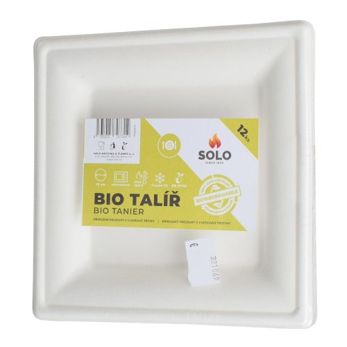 Tanier hranatý 16x16 bio jednorázový /12ks