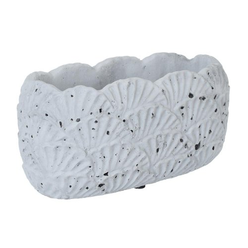 Obal cement oval antique grey 28.5*13.5*13.5cm