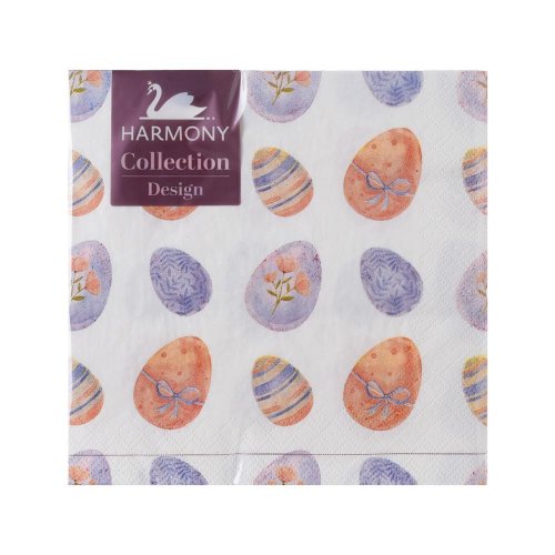 236s33-3 servítky 33x33cm pastel eggs
