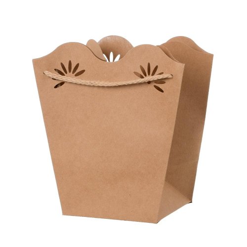 Taška kraft na kvety 18x19+11x12cm