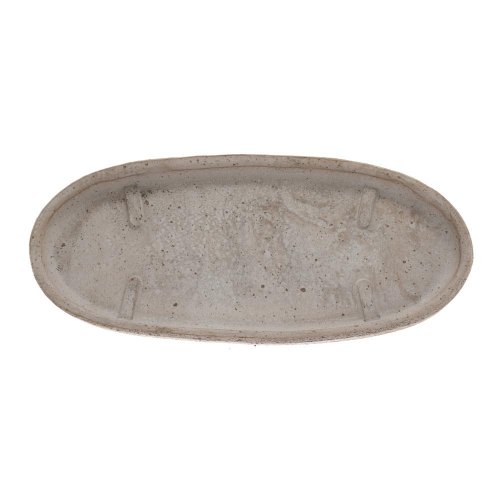 Miska sottocassetta ovale 36 galestro grigio