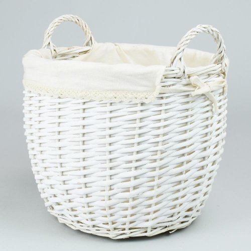 335fl/s prútený košík biely