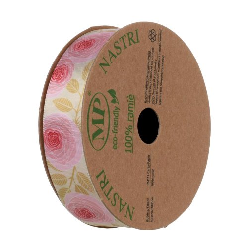 Super cena stuha ruže 2,5cmx15m - Veľkonočné ozdoby