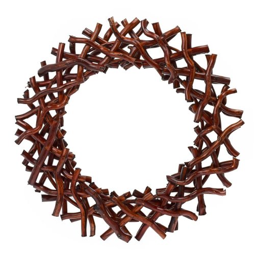 432fl/s veniec l drevo 61x10cm červený