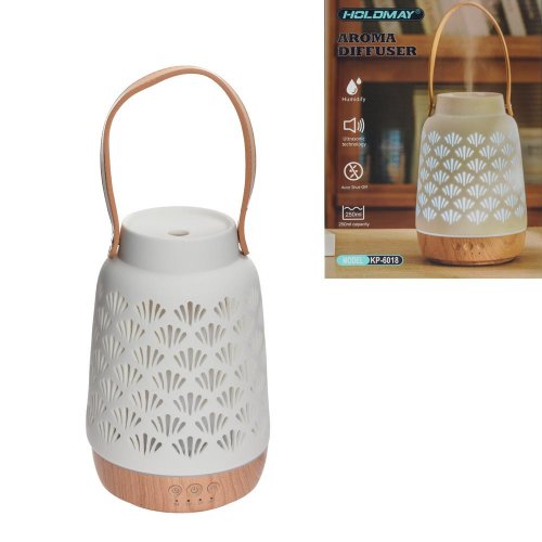 Difuzér s adaptérom lampáš 250ml 12,6x12,6x18,8cm porcelán biely