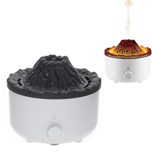 Difuzér vulkán bieločierny s adapterom 560ml 16,2x16,2x12,6cm