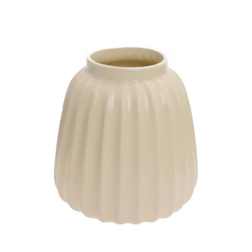 Váza na suché aranžovanie 13,5xv17cm žltá