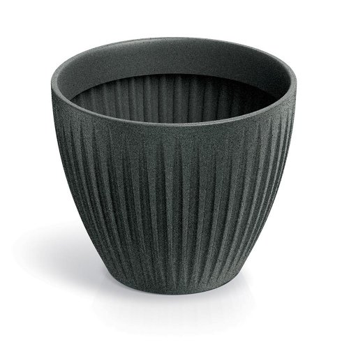 Tlro40 obal latia round čierny granit 40xv33cm