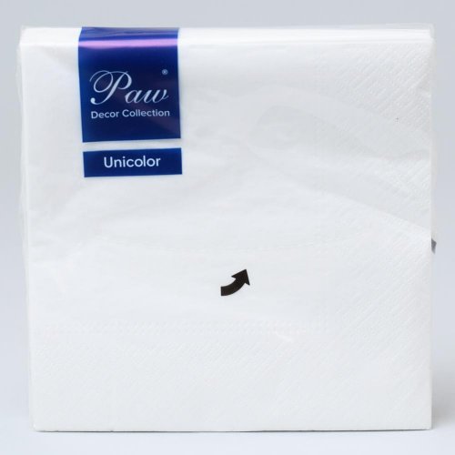 Sdl110100 servítky unicolor lunch white 3vrs/33x33cm 20ks