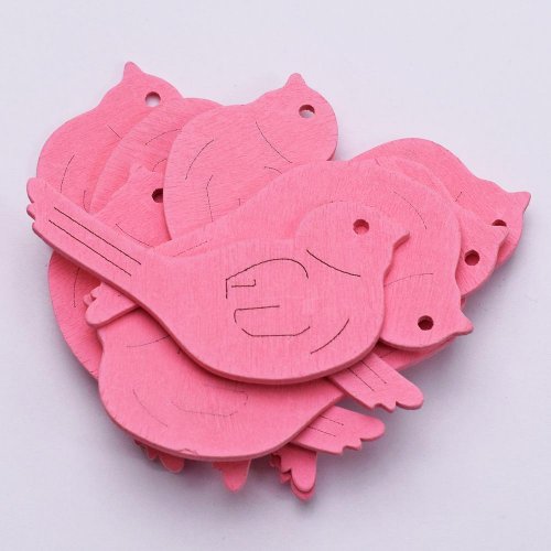 Výrez vtáčik ruž. 7cm s/10 super cena