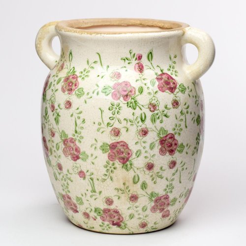 Obal s ušami keramika vzor ruže 22,5x19,5x24,5cm super cena