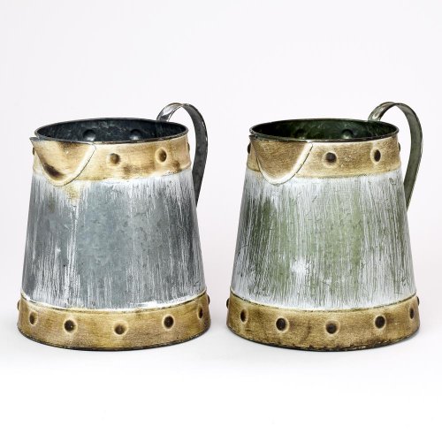 Váza džbán v:19x14cm kov mix 3f super cena