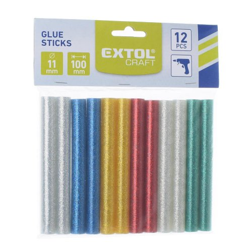 Tavné tyčinky farebné ligotavé 12ks pr.11mm,dl.10cm super cena