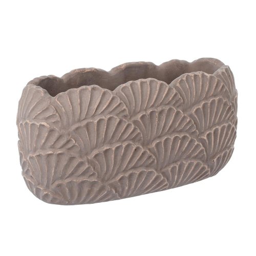 Obal cement oval brown 28.5*13.5*13.5cm