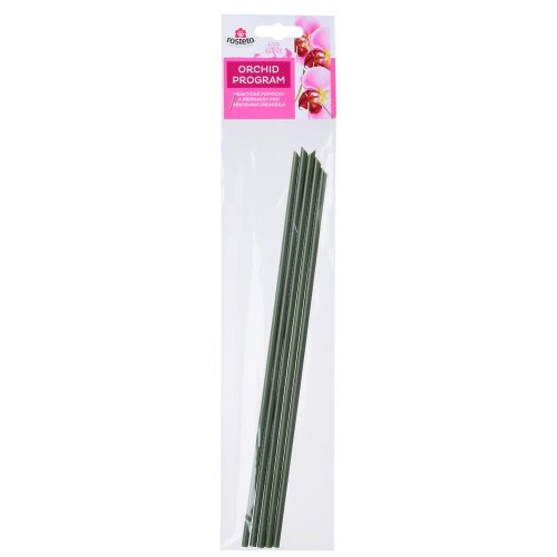 Tyčka plast.orchidea zelená 5ks/bal 27cm x priemer 0,5 cm