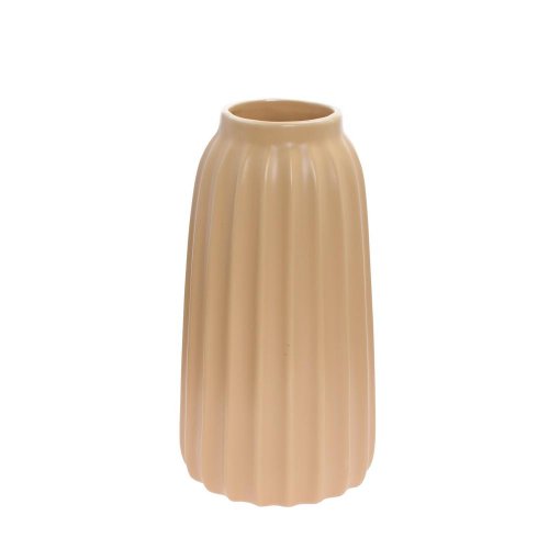 Váza na suché aranžovanie 11xv24cm žltá