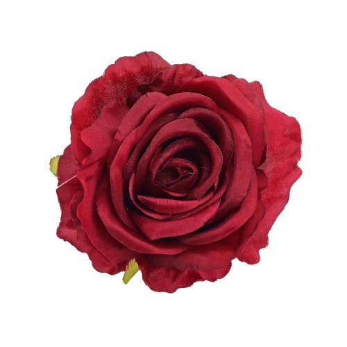 Hlava ruža bordová priem:10cm bal:12ks